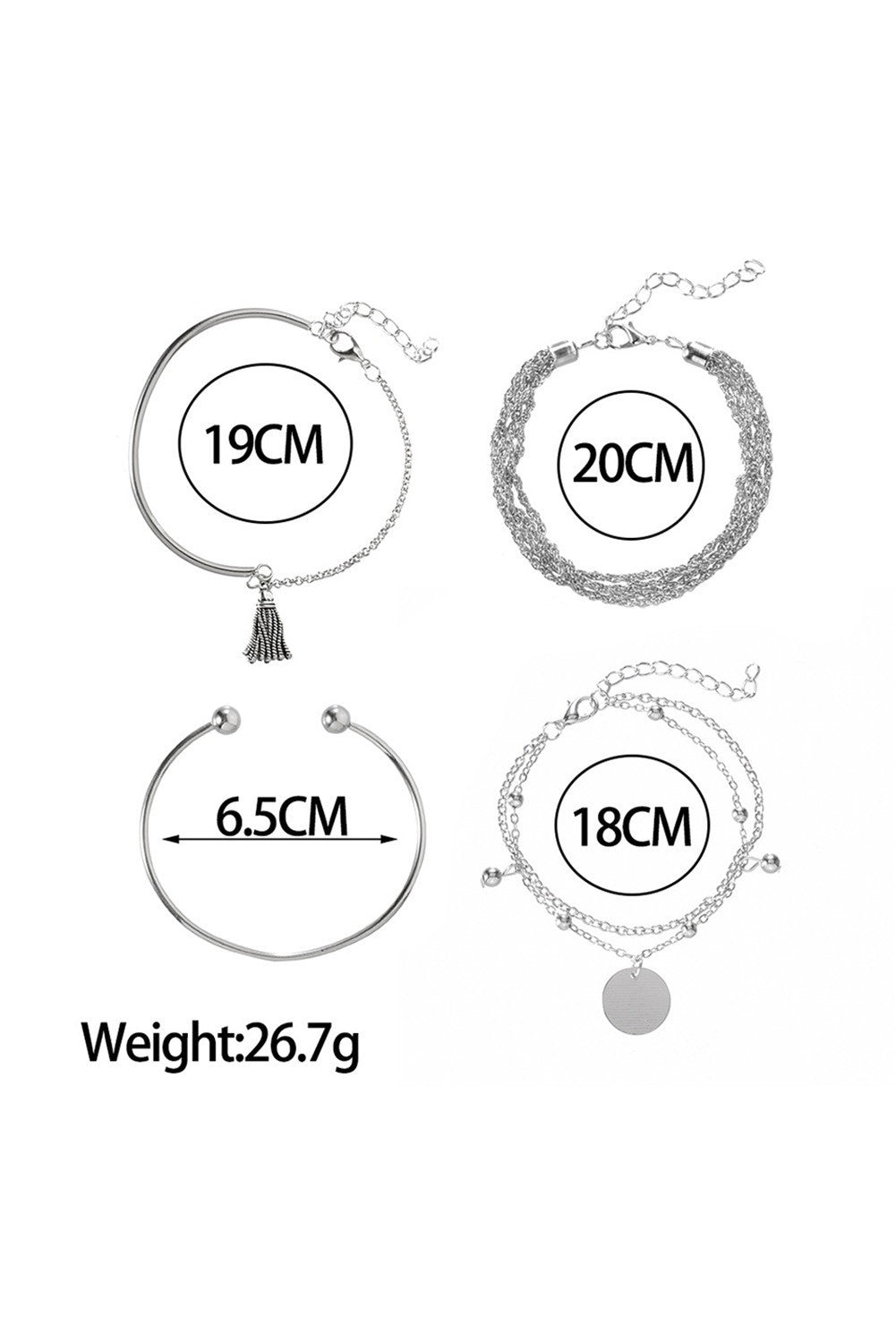 Set aus 4 Armbändern Evenne - Twistify