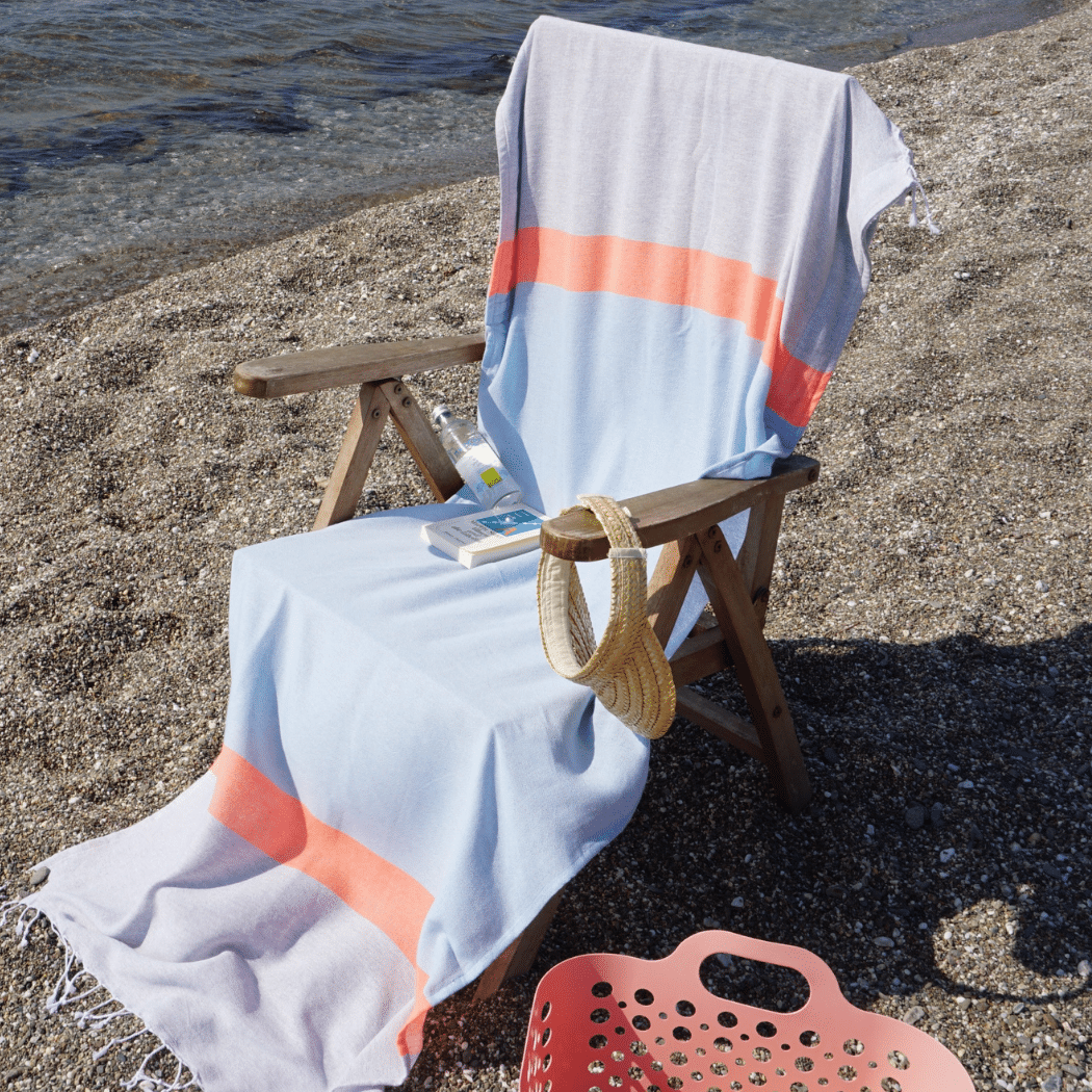Neon Two-in-One Strandtuch und Tasche mit recycelter Baumwolle - Twistify