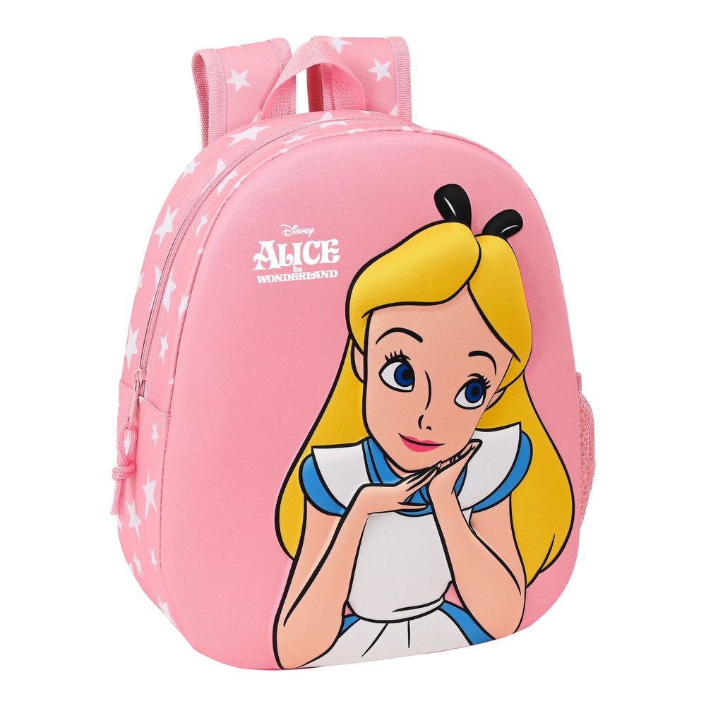 3D-Schulrucksack Disney Alice im Wunderland - Rosa - Twistify