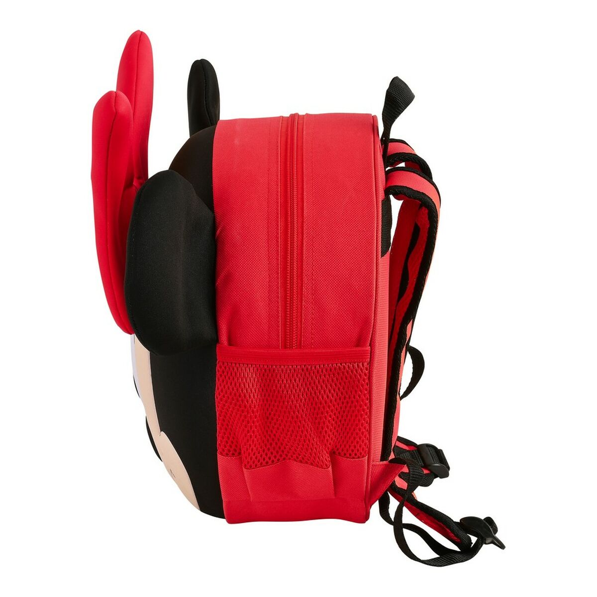 3D-Kinderrucksack Minnie Mouse - Rot/Schwarz (31 x 31 x 10 cm) - Twistify