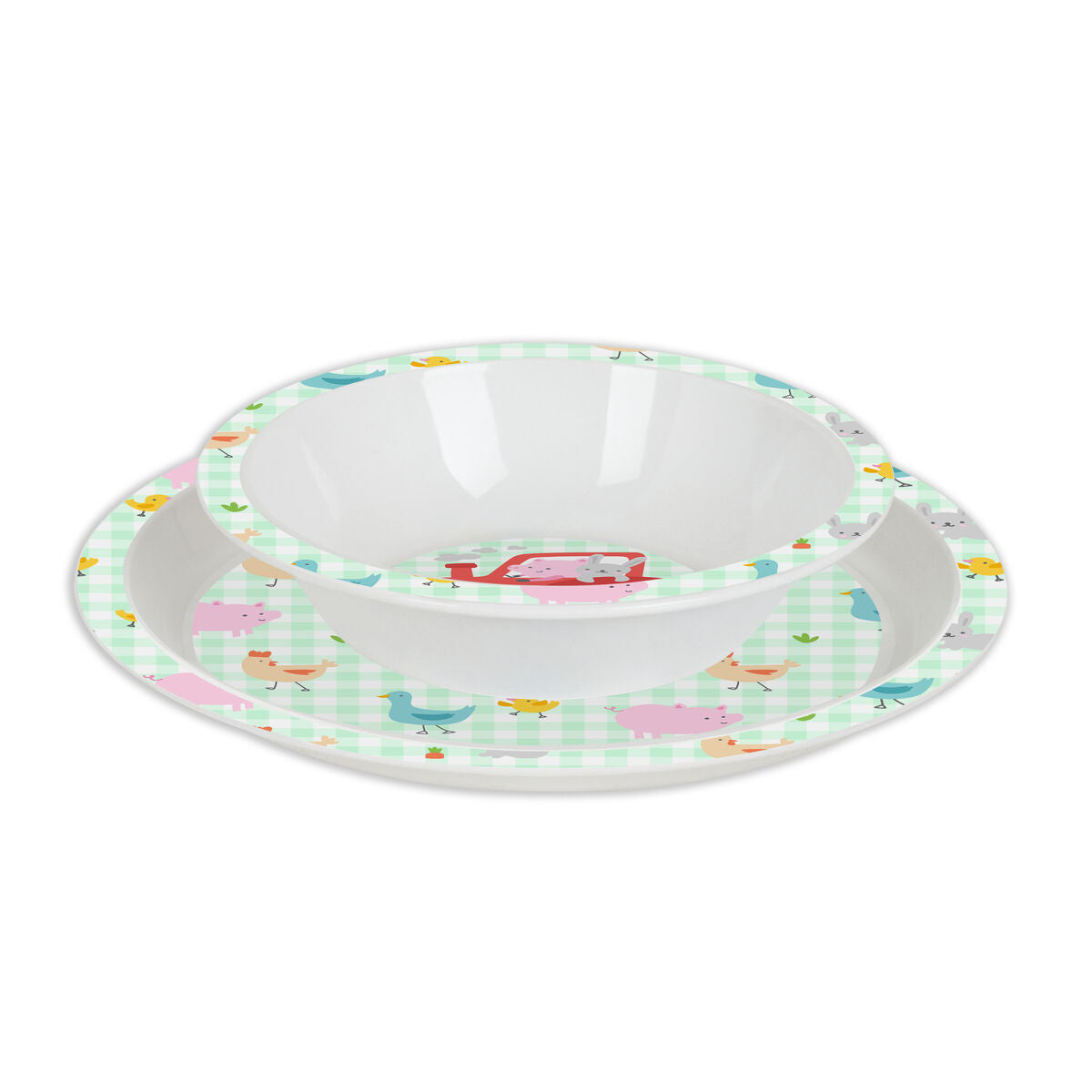 Kinder-Geschirrset Safta Granja Polyurethan (4-teilig) - Twistify