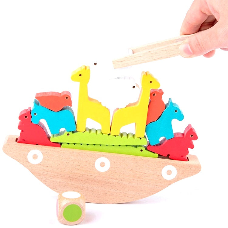 Holzklötze Balance Animal Game Montessori