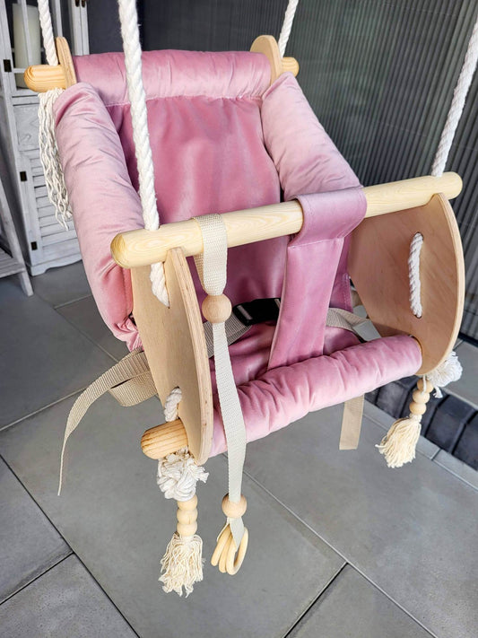 3-in-1 Babyschaukel Cradle-Swing in Pink - Twistify