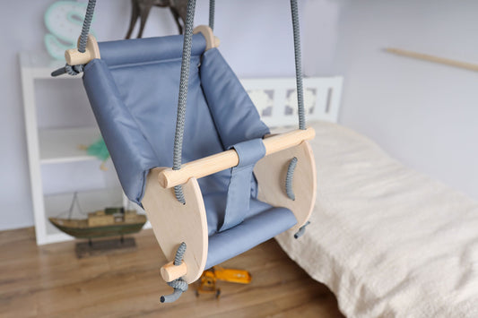 3-in-1 Babyschaukel Cradle-Swing in Blau - Twistify