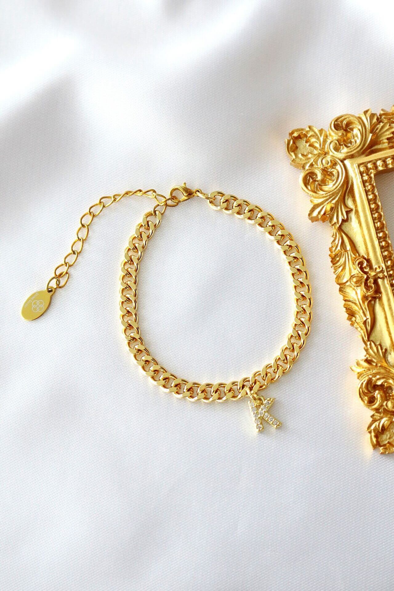 24K Benutzerdefiniertes dickes kubanisches Armband - Twistify